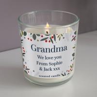 Personalised Festive Christmas Scented Jar Candle Extra Image 3 Preview